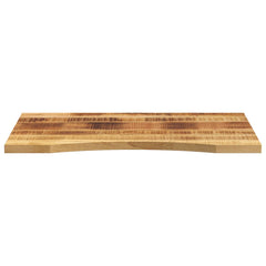 vidaXL Desk Top with Curve 100x60x2.5 cm Solid Wood Rough Mango 3