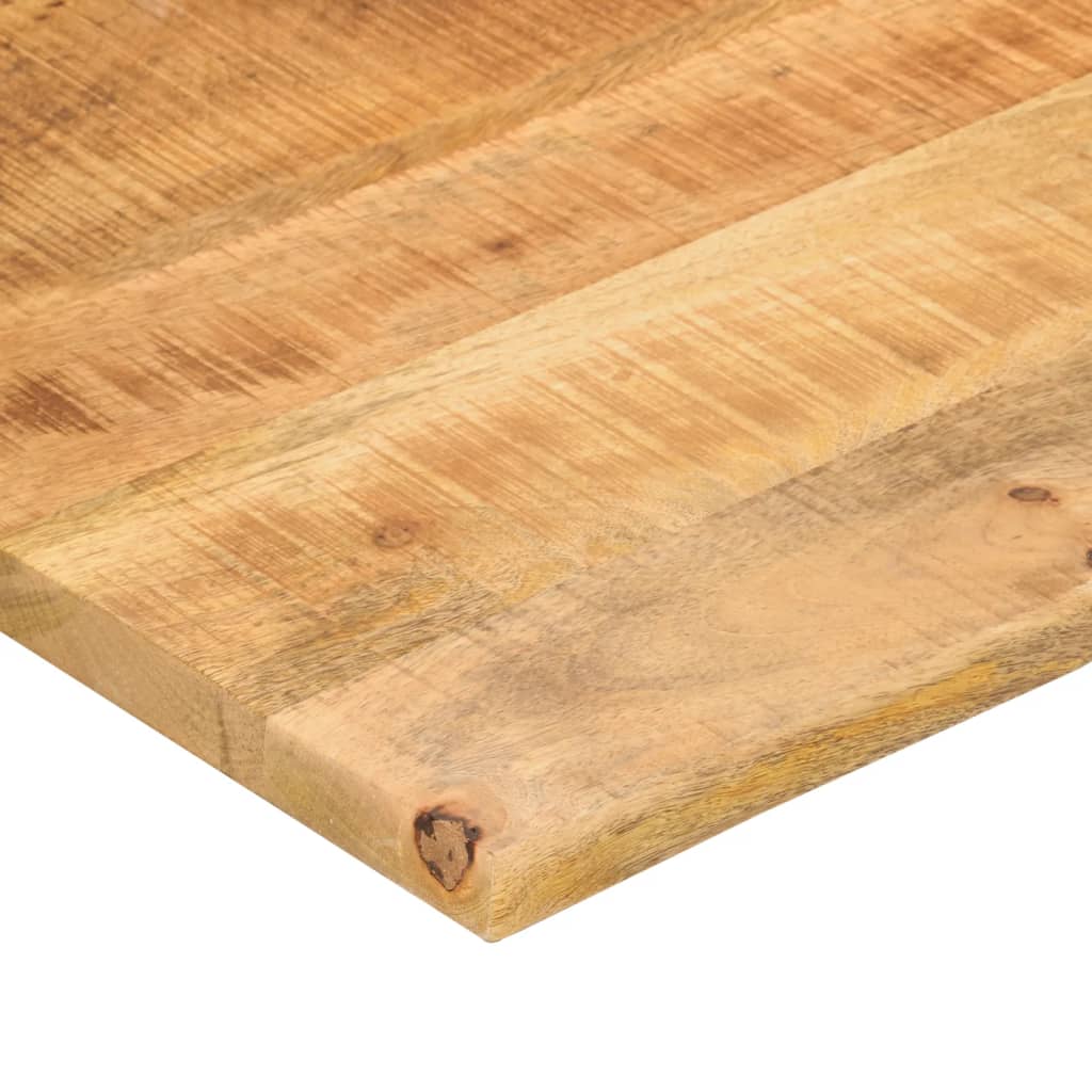 vidaXL Desk Top with Curve 100x60x2.5 cm Solid Wood Rough Mango 6