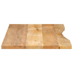 vidaXL Desk Top with Curve 110x50x2.5 cm Solid Wood Rough Mango 4