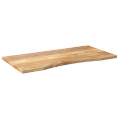 vidaXL Desk Top with Curve 140x50x2,5 cm Solid Wood Rough Mango 2