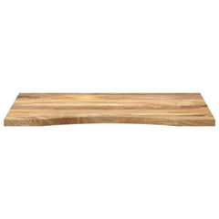 vidaXL Desk Top with Curve 90x60x2.5 cm Solid Wood Rough Mango 3