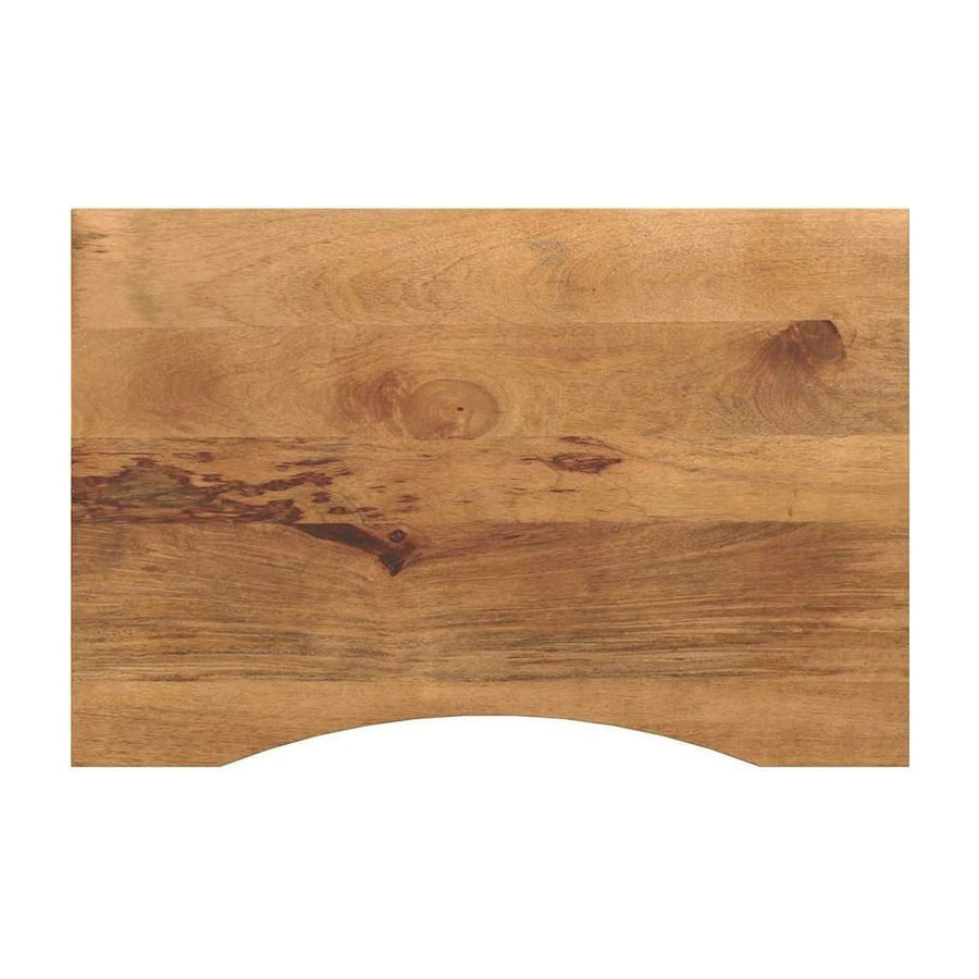 Desk Top with Curve Solid Wood Rough Mango