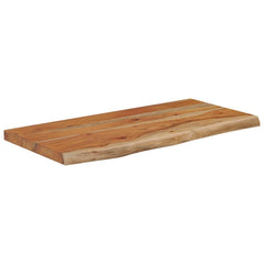 vidaXL Wall Shelf 60x30x2.5 cm Rectangular Solid Wood Acacia Live Edge 3
