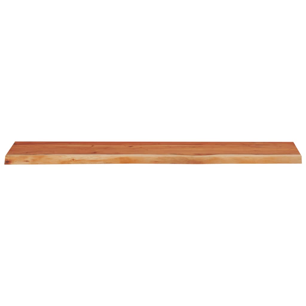 vidaXL Wall Shelf 90x30x2.5 cm Rectangular Solid Wood Acacia Live Edge 4