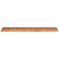 vidaXL Wall Shelf 90x30x2.5 cm Rectangular Solid Wood Acacia Live Edge 4