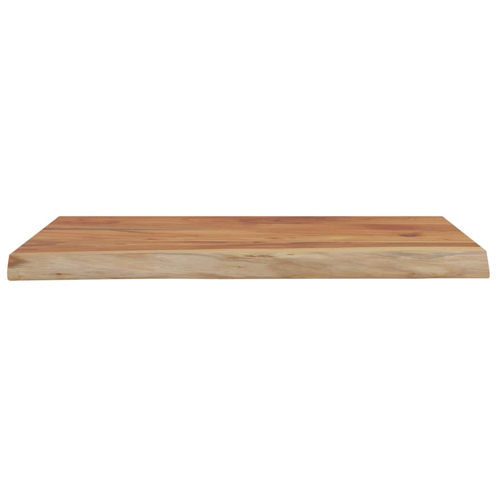 vidaXL Wall Shelf 50x40x2,5 cm Rectangular Solid Wood Acacia Live Edge 4