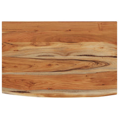 vidaXL Wall Shelf 60x40x2,5 cm Rectangular Solid Wood Acacia Live Edge 2