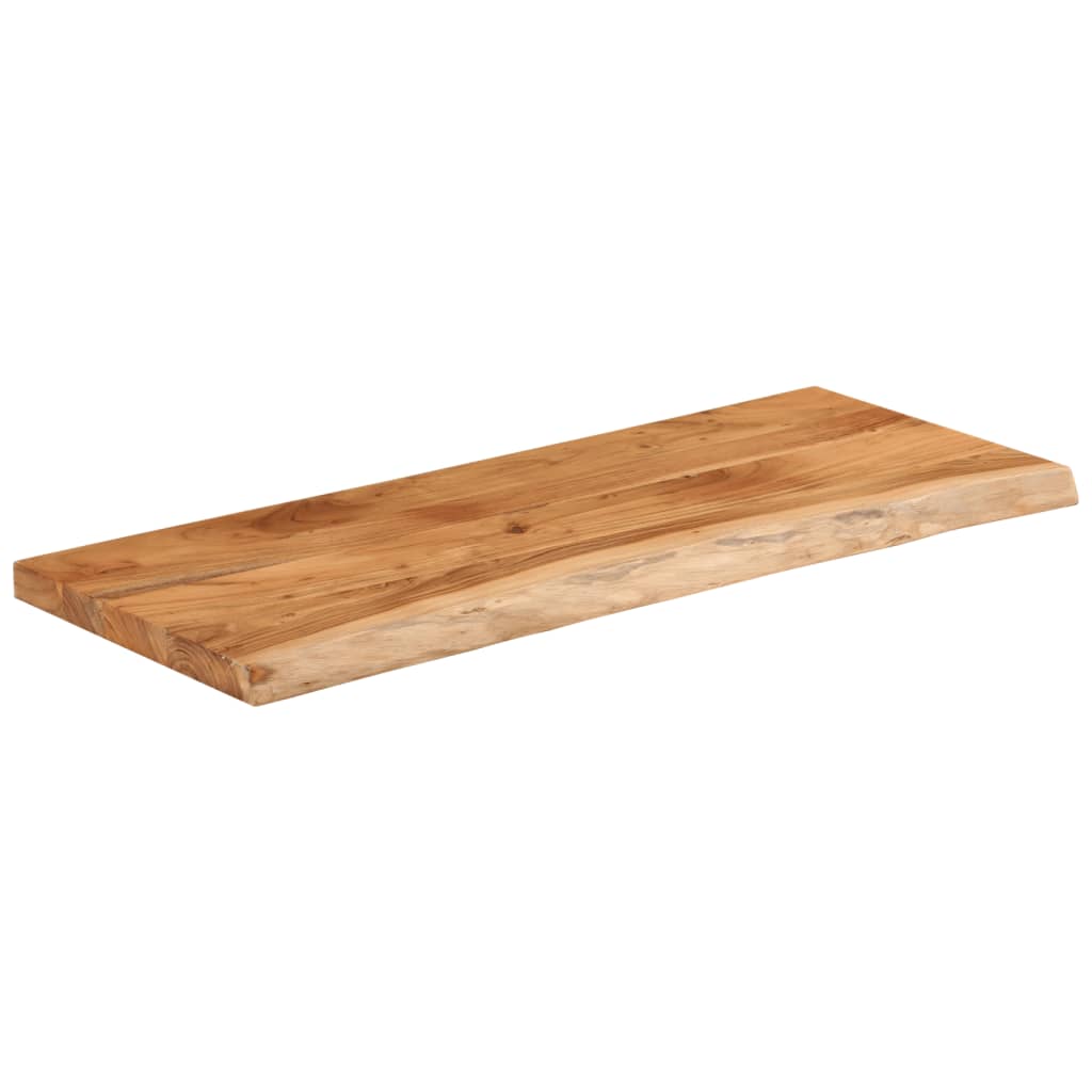 vidaXL Table Top 100x40x2.5 cm Rectangular Solid Wood Acacia Live Edge 3