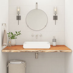 Bathroom Countertop Square Solid Wood Acacia Natural