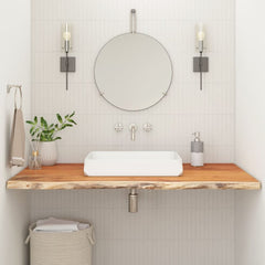 Bathroom Countertop Square Solid Wood Acacia Natural