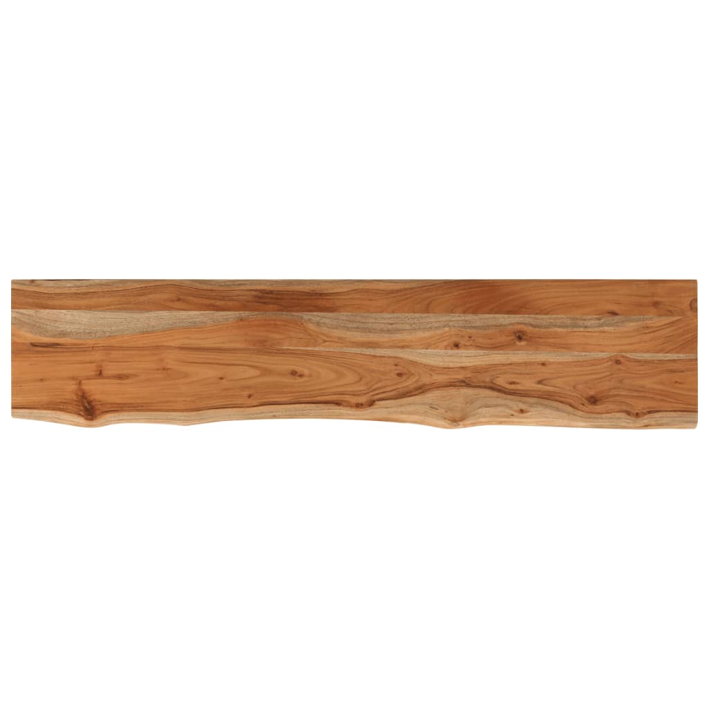 vidaXL Wall Shelf 100x20x3.8 cm Rectangular Solid Wood Acacia Live Edge 2