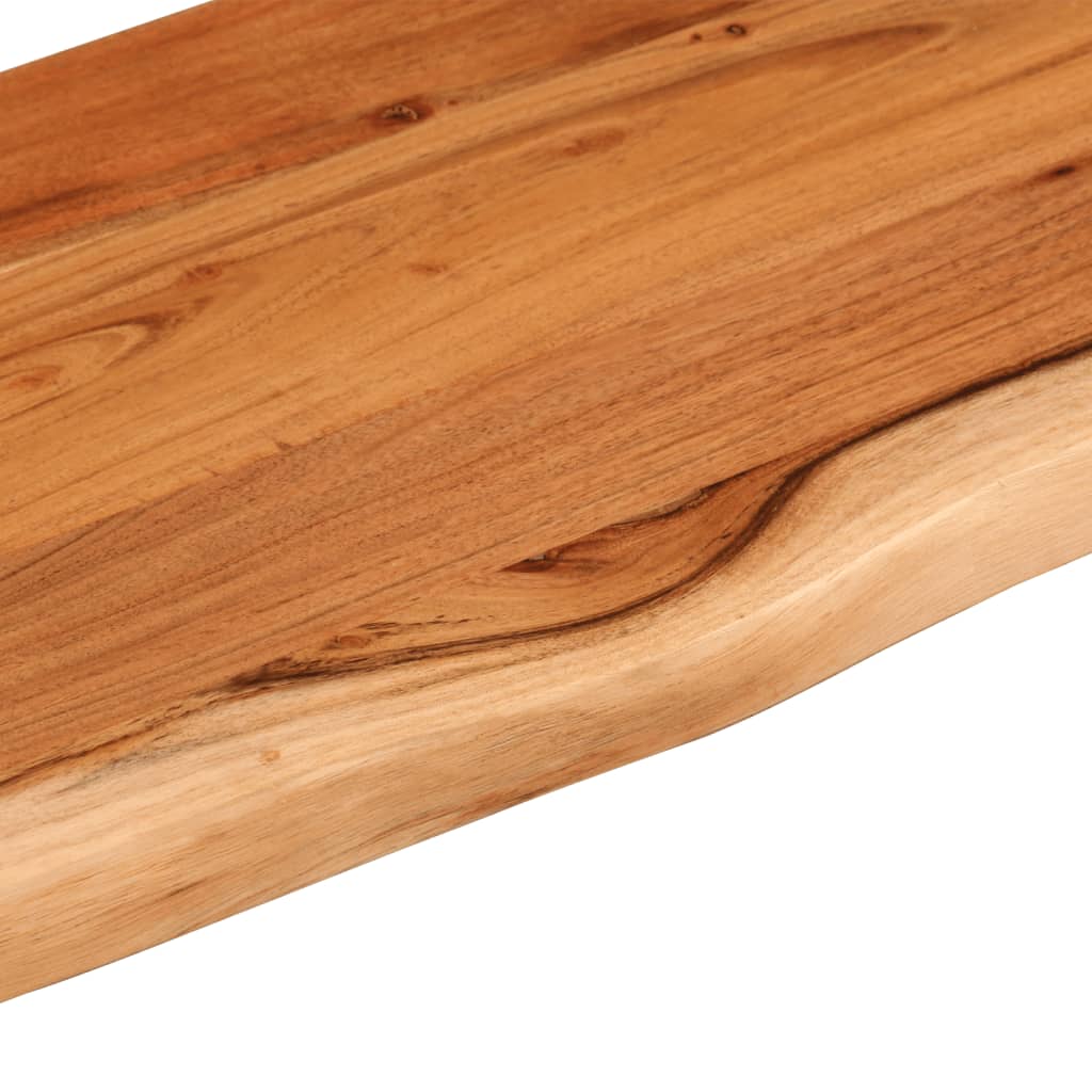 vidaXL Wall Shelf 90x30x3.8 cm Rectangular Solid Wood Acacia Live Edge 6