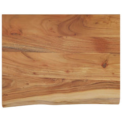 vidaXL Wall Shelf 50x40x3.8 cm Rectangular Solid Wood Acacia Live Edge 2