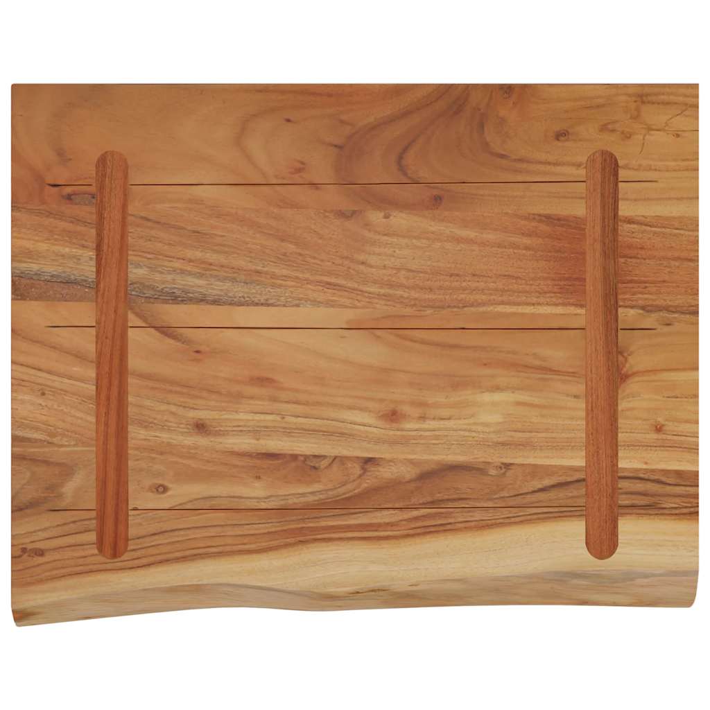 vidaXL Wall Shelf 50x40x3.8 cm Rectangular Solid Wood Acacia Live Edge 5