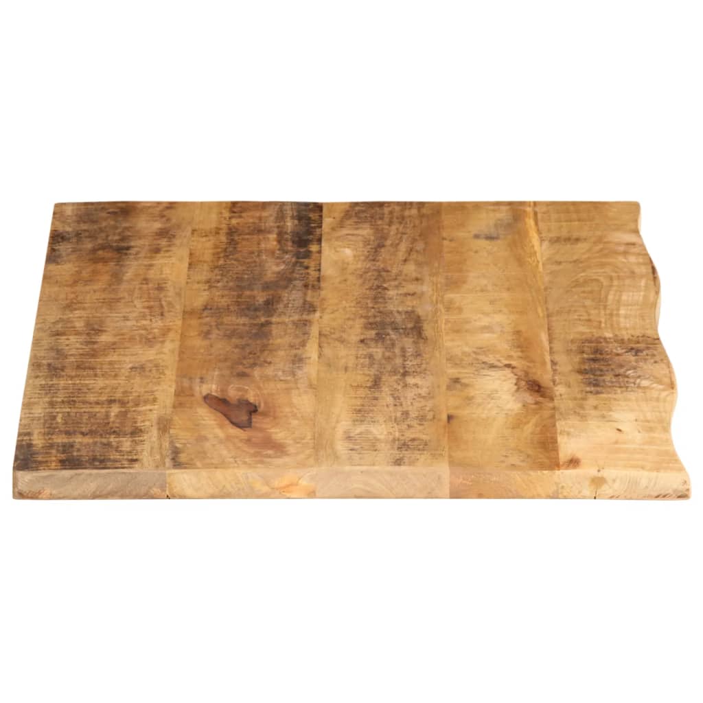 vidaXL Table Top 80x60x2.5 cm Live Edge Solid Wood Rough Mango 4