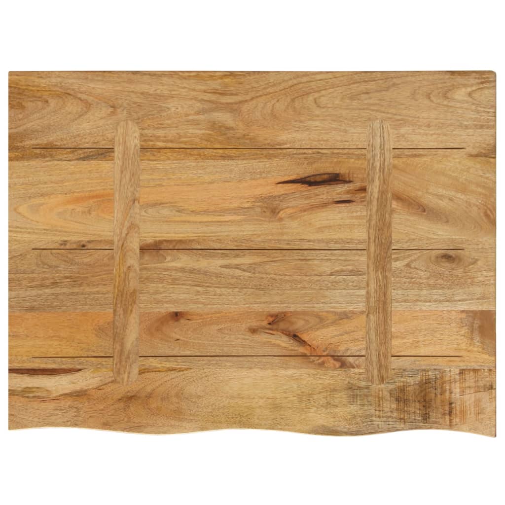 vidaXL Table Top 80x60x2.5 cm Live Edge Solid Wood Rough Mango 5