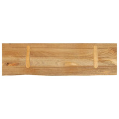 vidaXL Table Top Live Edge 110x40x3.8 cm Solid Wood Mango 5