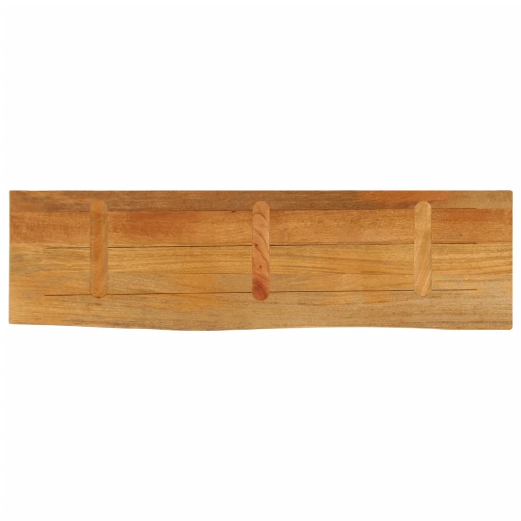 vidaXL Table Top Live Edge 100x20x2.5 cm Solid Wood Mango 5