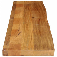 vidaXL Table Top Live Edge 140x20x2.5 cm Solid Wood Mango 4