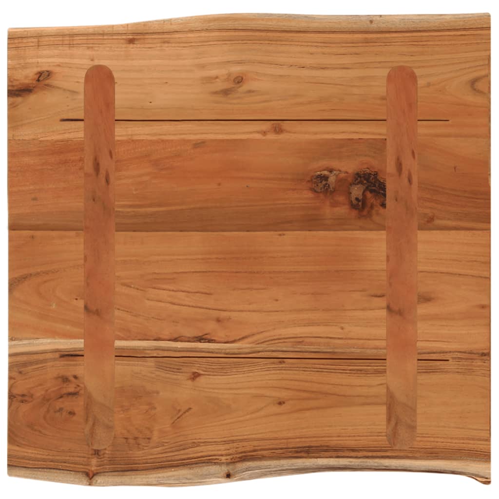 vidaXL Table Top 40x40x2,5 cm Rectangular Solid Wood Acacia Live Edge 6