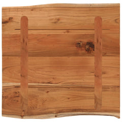 vidaXL Table Top 40x40x2,5 cm Rectangular Solid Wood Acacia Live Edge 6