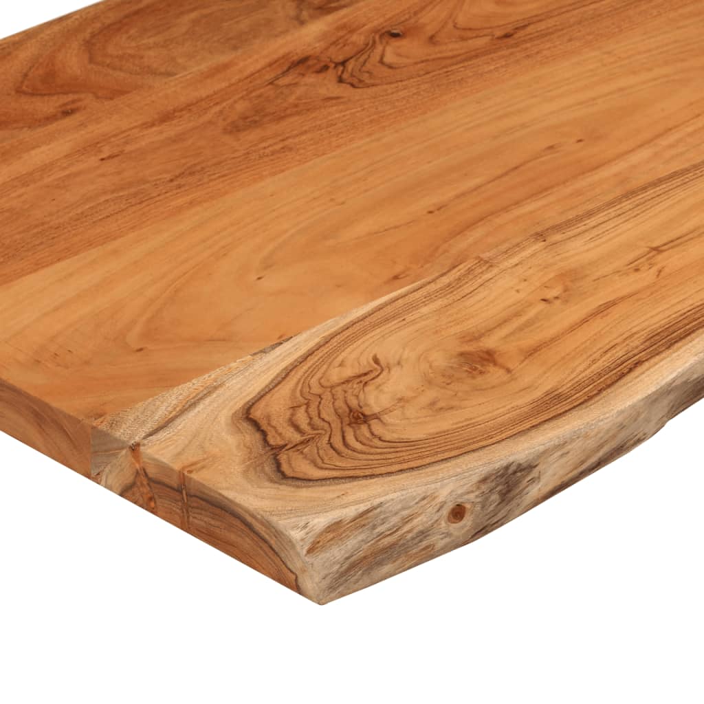 vidaXL Table Top 40x40x2,5 cm Rectangular Solid Wood Acacia Live Edge 4