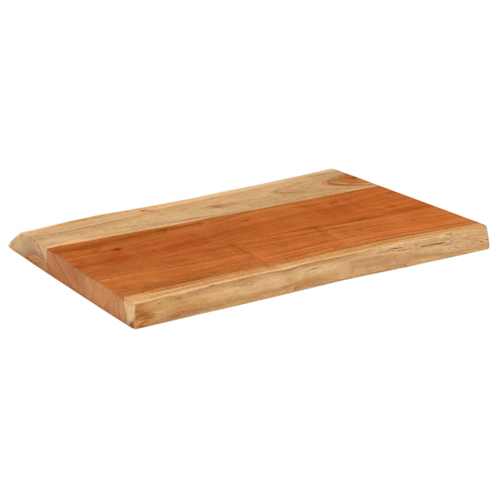 vidaXL Table Top 50x40x3.8 cm Rectangular Solid Wood Acacia Live Edge 2
