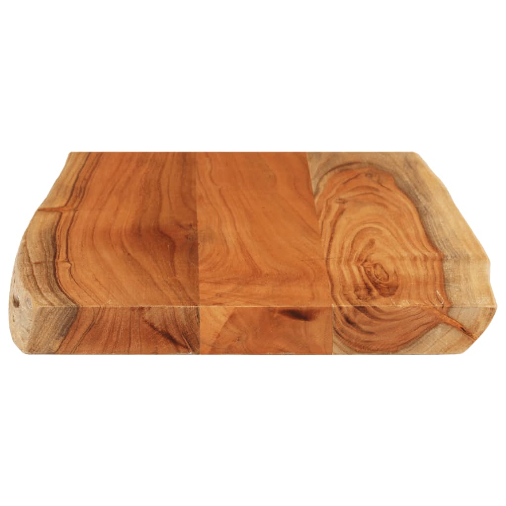 vidaXL Table Top 50x40x3.8 cm Rectangular Solid Wood Acacia Live Edge 4