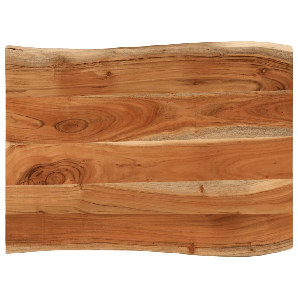 vidaXL Table Top 70x60x3.8 cm Rectangular Solid Wood Acacia Live Edge 1
