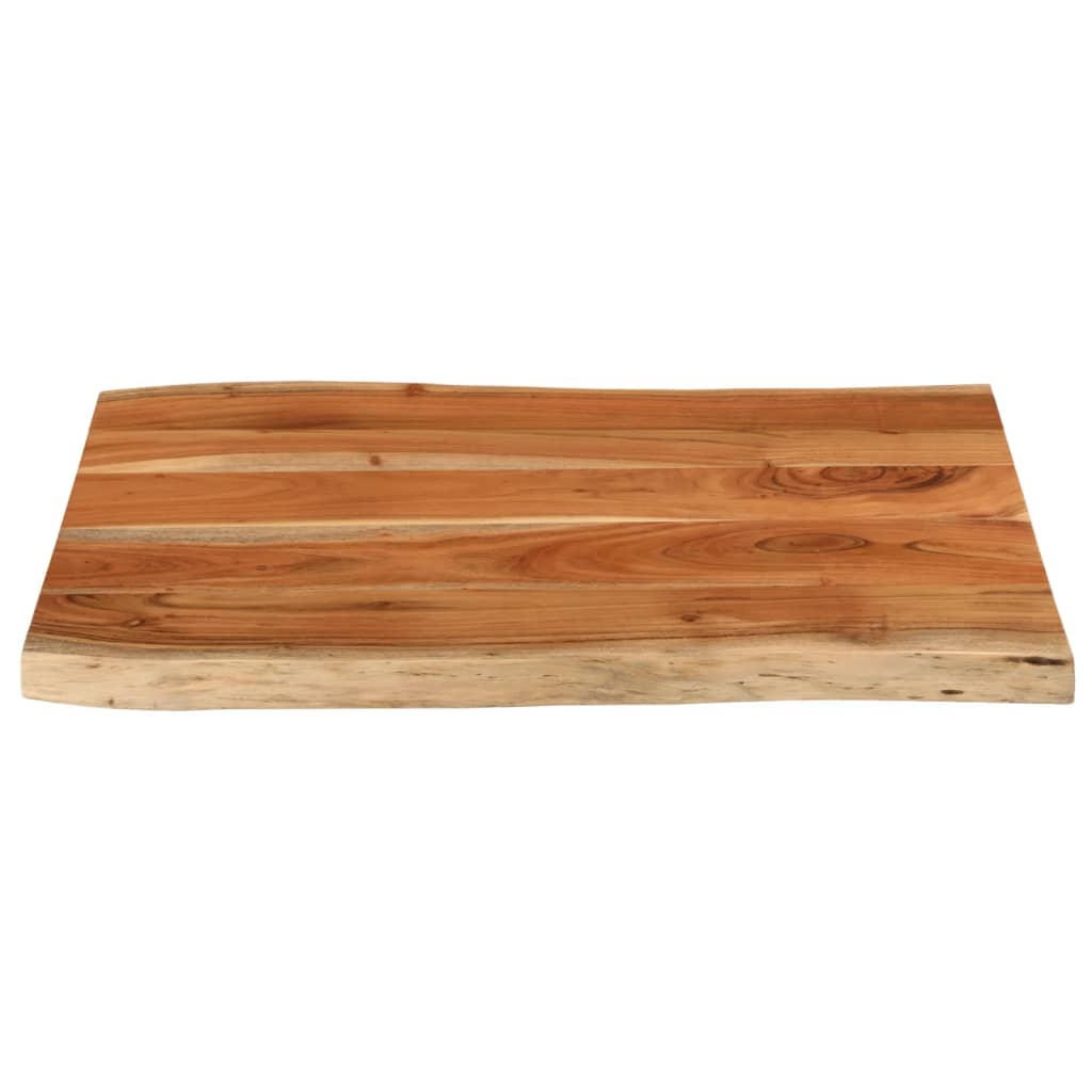 vidaXL Table Top 70x60x3.8 cm Rectangular Solid Wood Acacia Live Edge 3