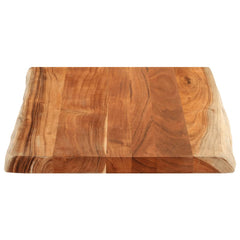 vidaXL Table Top 70x60x3.8 cm Rectangular Solid Wood Acacia Live Edge 4