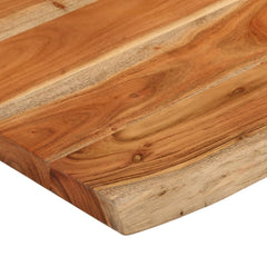 vidaXL Table Top 70x60x3.8 cm Rectangular Solid Wood Acacia Live Edge 6