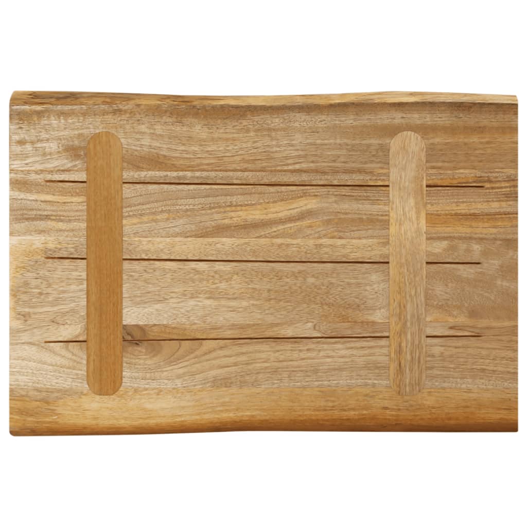 vidaXL Table Top Live Edge 50x40x2.5 cm Solid Wood Rough Mango 5