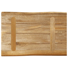 vidaXL Table Top Live Edge 50x40x2.5 cm Solid Wood Rough Mango 5