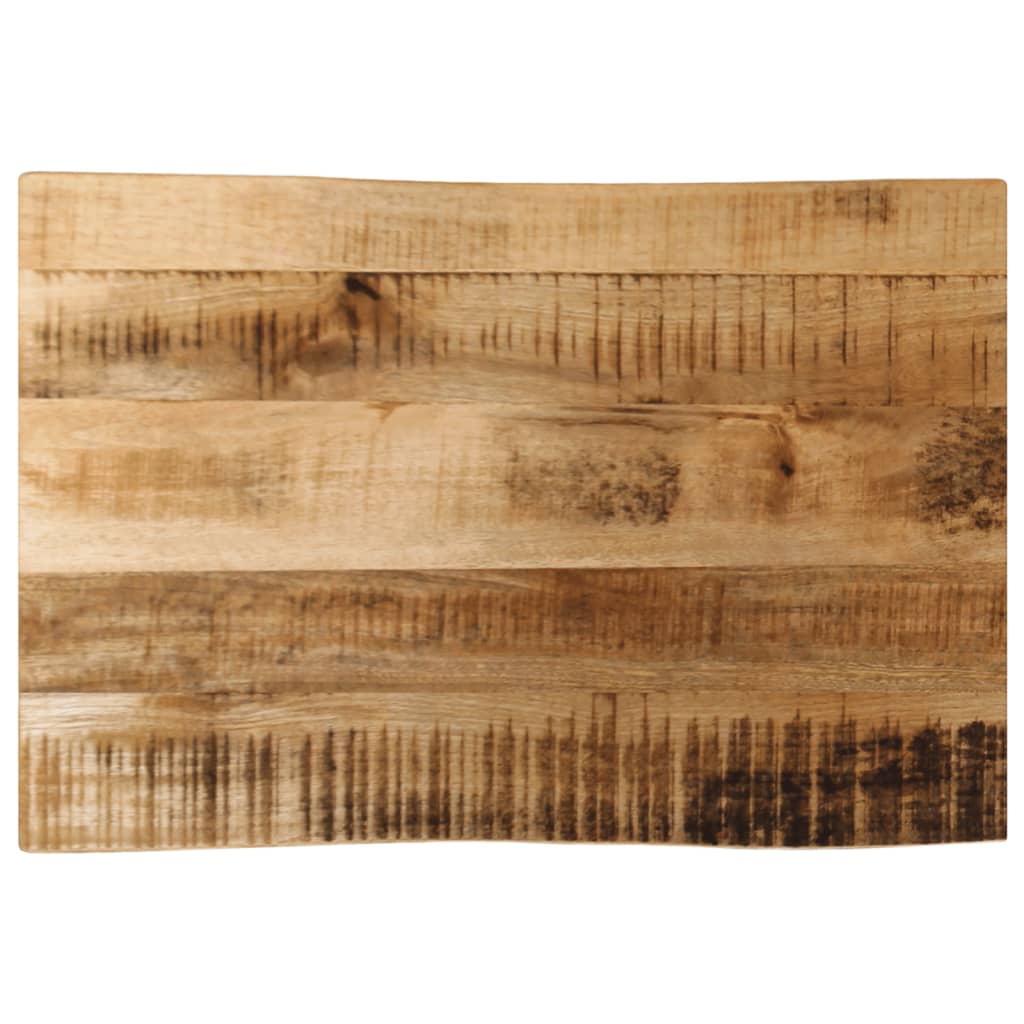 Table Top Live Edge 40x40x3.8 cm Solid Wood Rough Mango Thickness 38 mm Rough Mango wood(natural) 70 cm