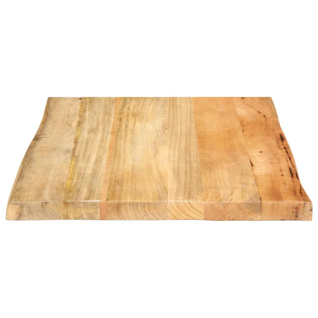 vidaXL Table Top 40x40x2,5 cm Live Edge Solid Wood Mango 5