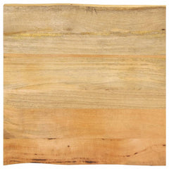 Table Top 80x80x2.5 cm Live Edge Solid Wood Mango Thickness 25 mm Mango wood(natural) 80 cm