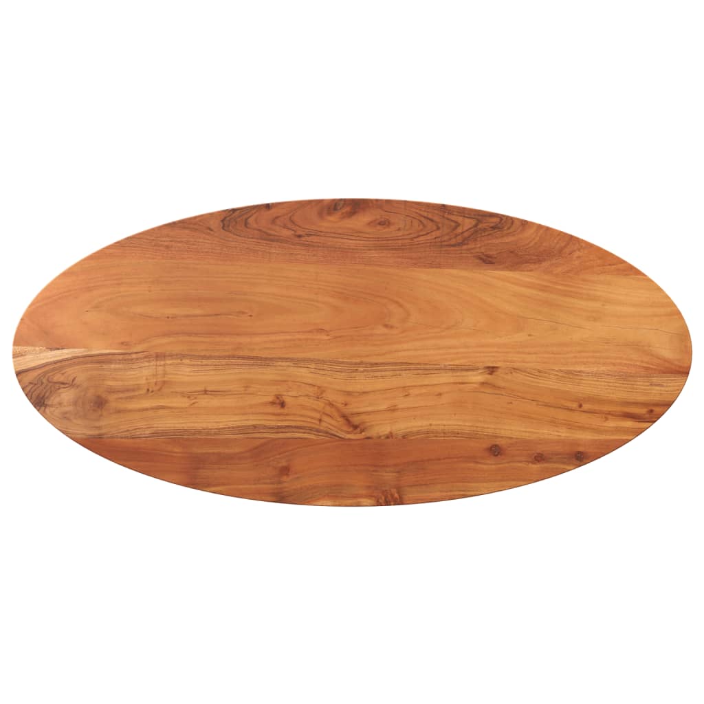 vidaXL Table Top 110x50x2.5 cm Oval Solid Wood Acacia 1