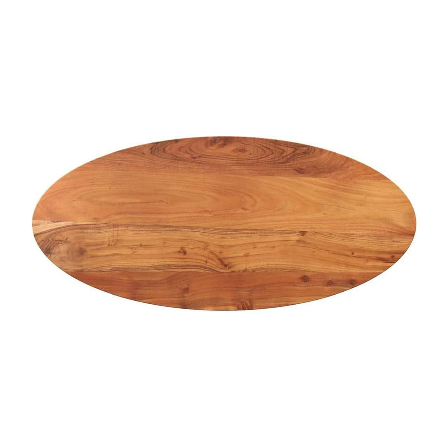 Table Top Oval Solid Wood Acacia
