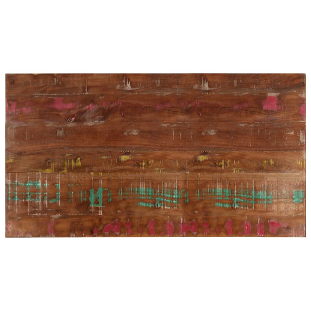 vidaXL Table Top 60x60x1.5 cm Square Solid Wood Reclaimed Thickness 15 mm Reclaimed wood(multicolour)