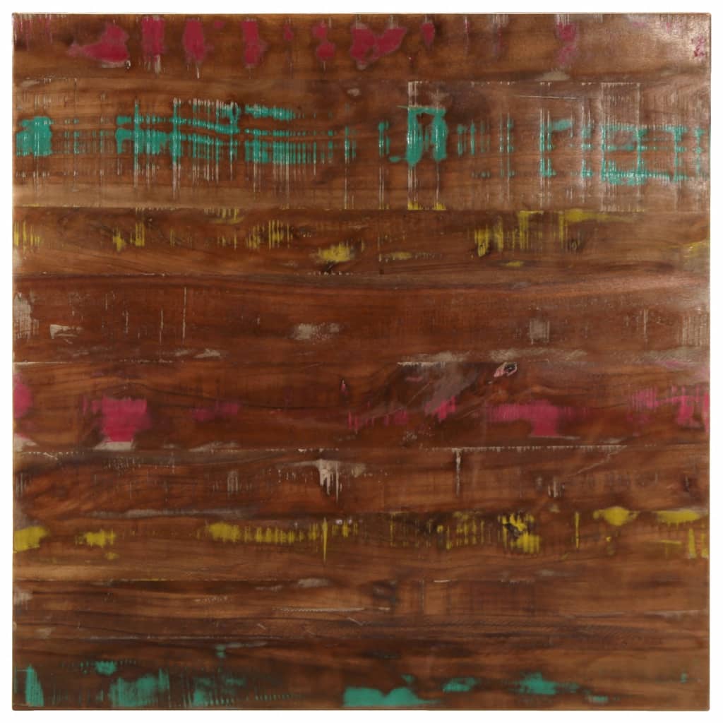 Table Top Square Solid Wood Reclaimed wood(multicolour)