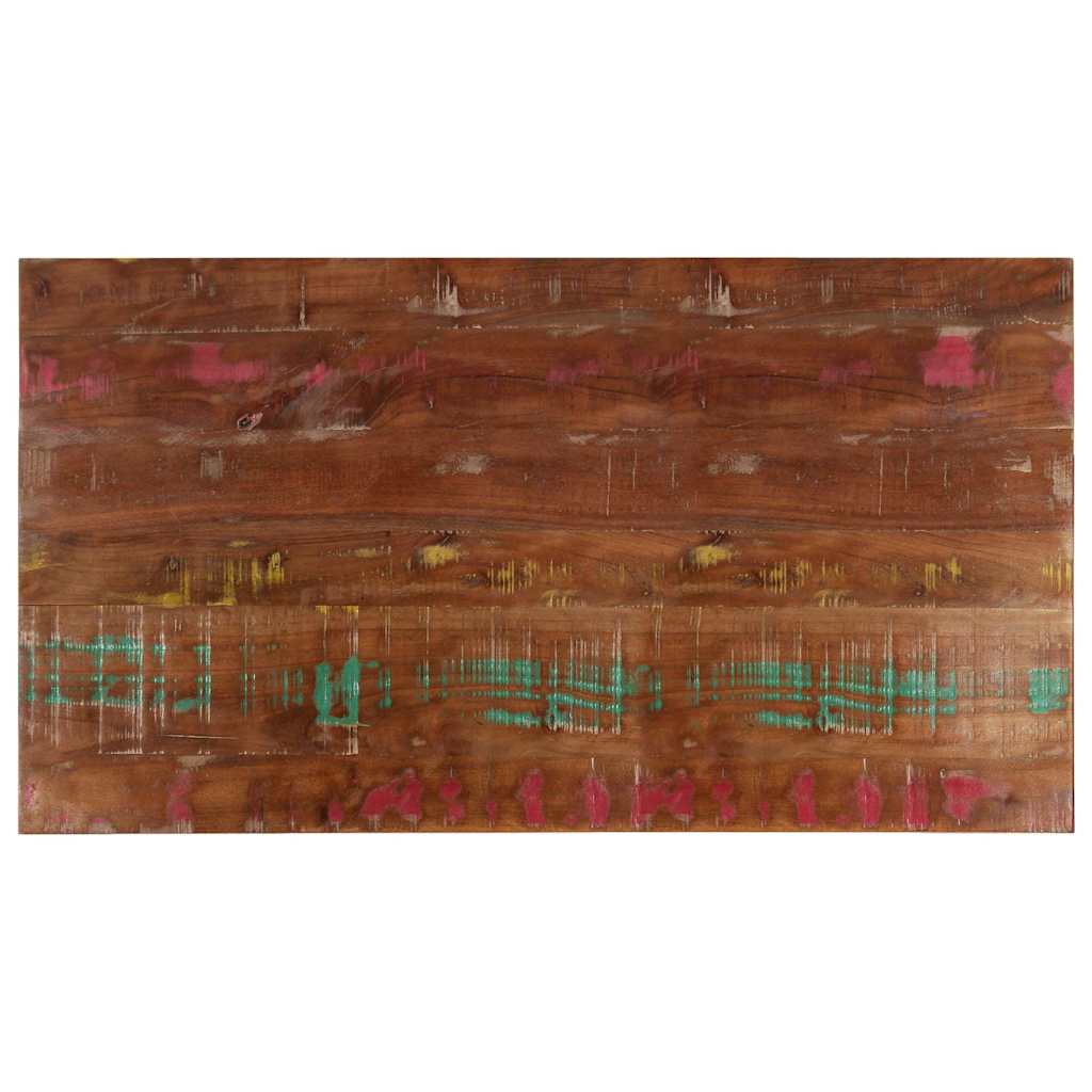 Table Top 60x60x3.8 cm Square Solid Wood Reclaimed Thickness 38 mm Reclaimed wood(multicolour) 100 cm