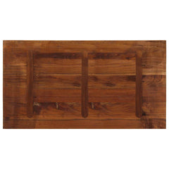 Table Top 60x60x3.8 cm Square Solid Wood Reclaimed Thickness 38 mm Reclaimed wood(multicolour) 100 cm