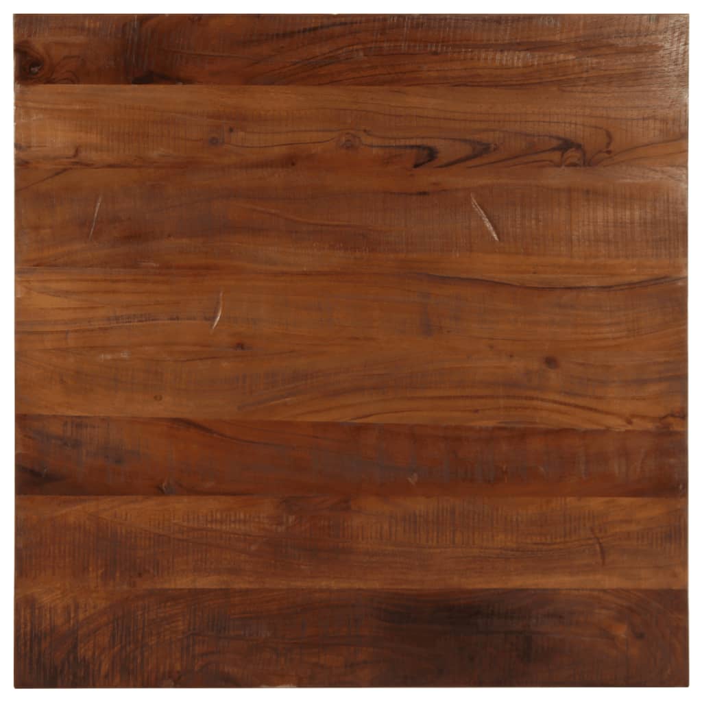 Table Top 80x80x2.5 cm Square Solid Wood Reclaimed Thickness 25 mm Reclaimed wood(natural) 80 cm