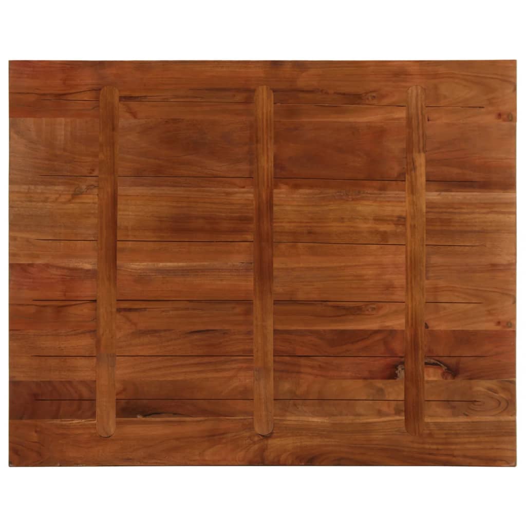 Table Top 80x80x2.5 cm Square Solid Wood Reclaimed Thickness 25 mm Reclaimed wood(natural) 90 cm