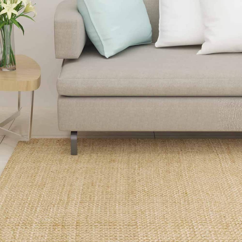 Sisal Rug for Scratching Post Width 80 cm Light Brown 350 cm