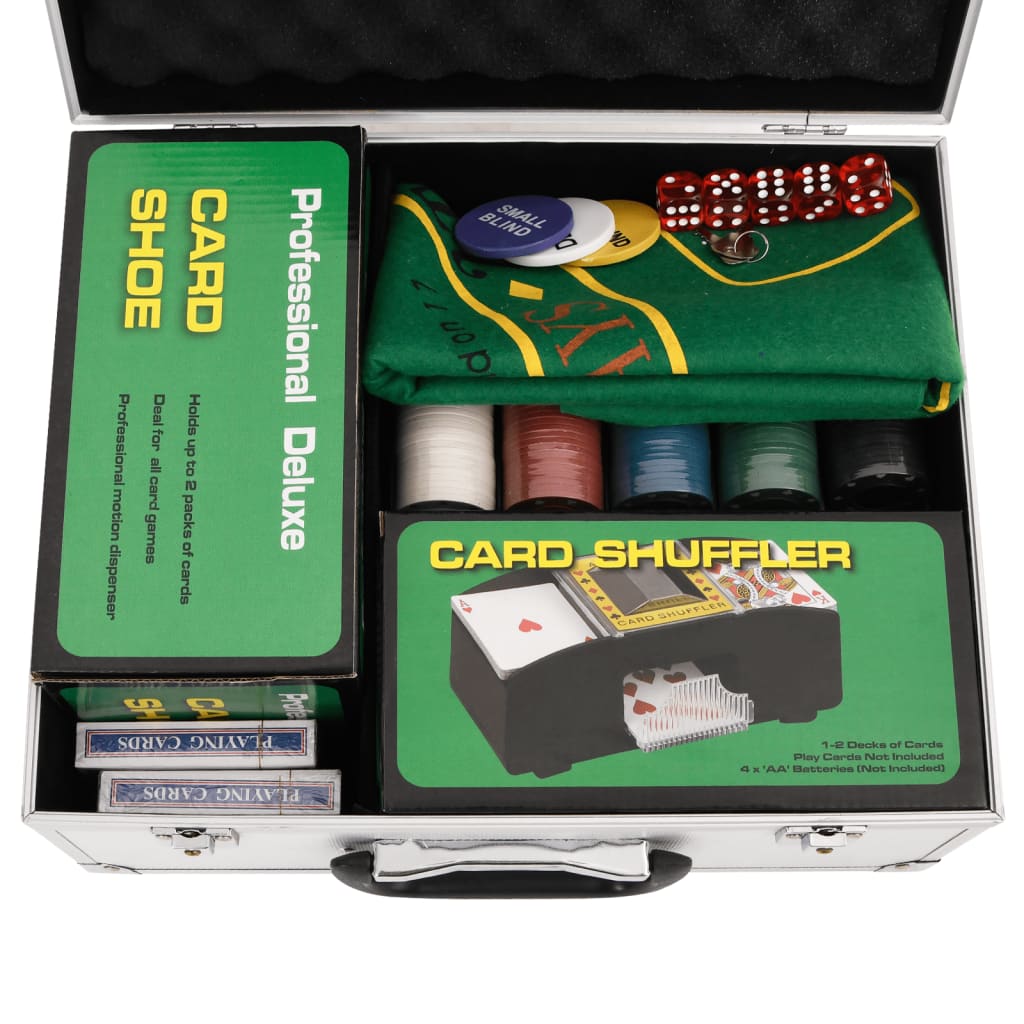 vidaXL Poker Chip Set 300 pcs 4 g 6