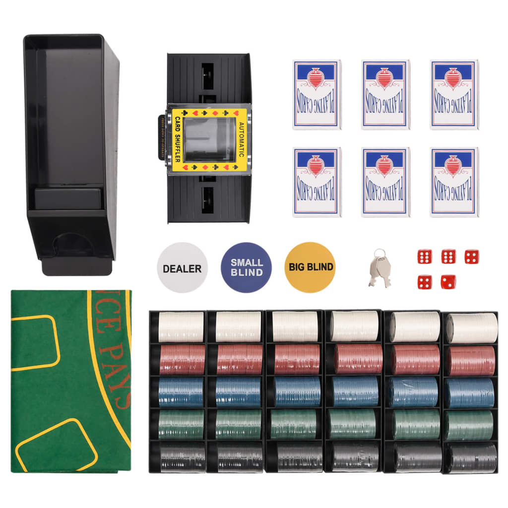 vidaXL Poker Chip Set 600 pcs 4 g 3