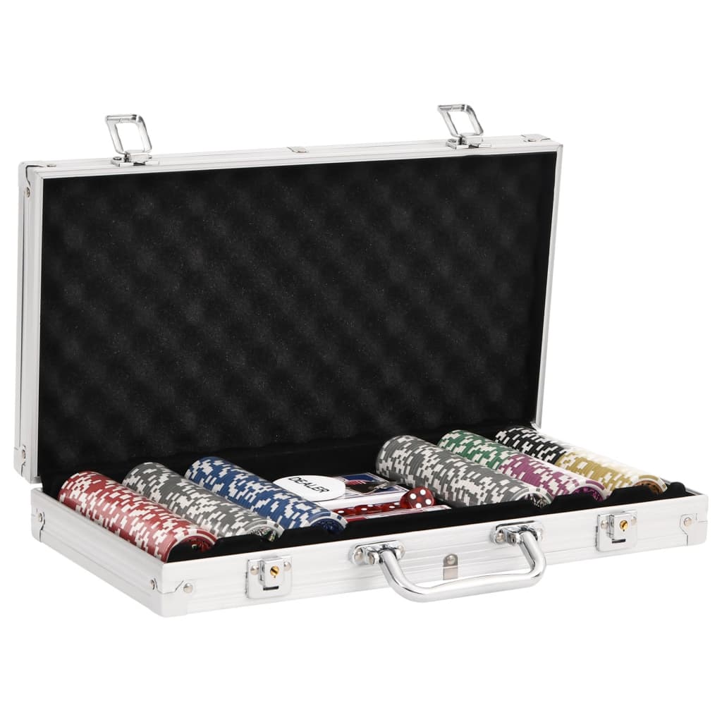 vidaXL Poker Chip Set 300 pcs 11.5 g 2