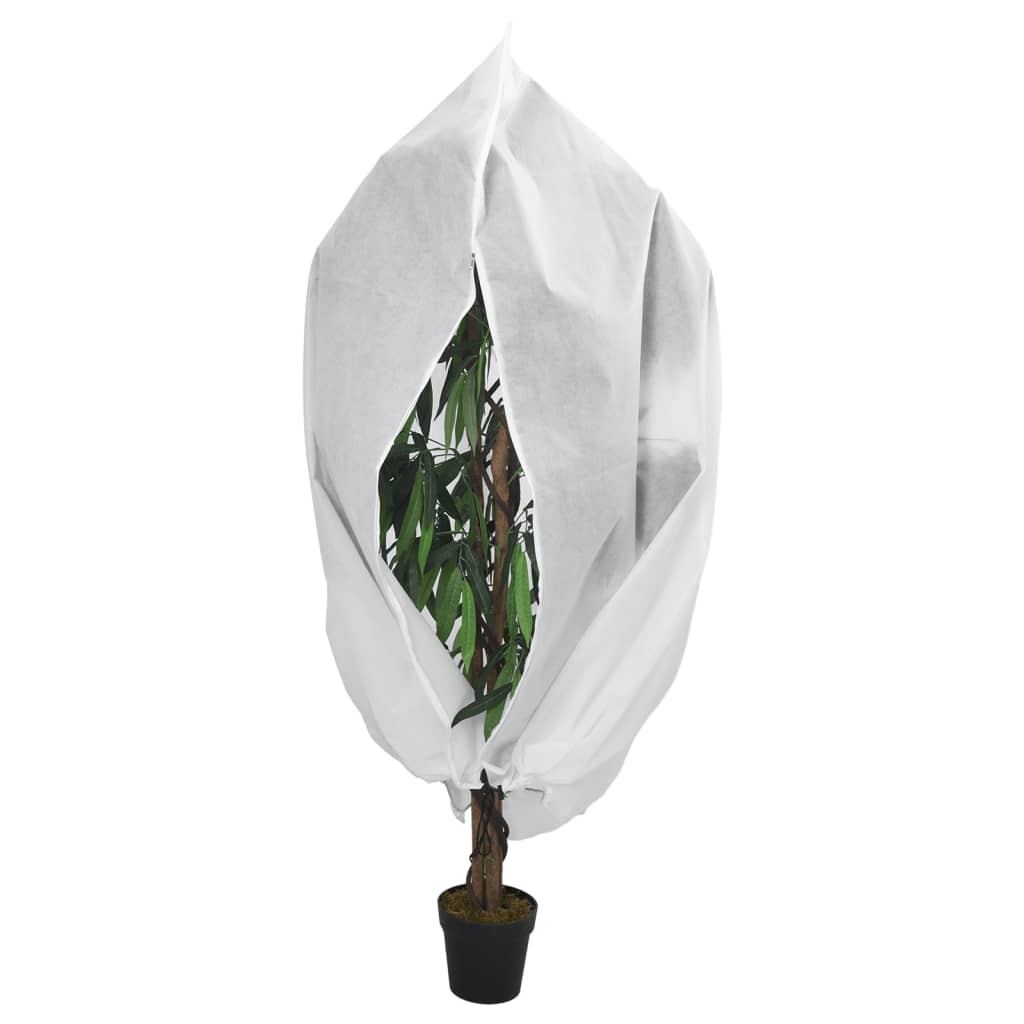 vidaXL Plant Fleece Covers with Zip 2 pcs 70 g/m² 3.93x3 m 2